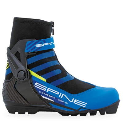 Лыжные ботинки SPINE SNS Combi (468) (синий/черный/салатовый) в магазине Спорт - Пермь
