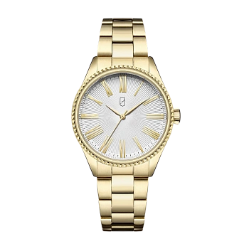 Наручные мужские кварцевые часы УЧЗ 3011B-3 золото браслет в магазине Спорт - Пермь