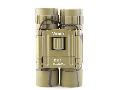 Бинокль Veber БН 12х25 Sport, камуфлированный