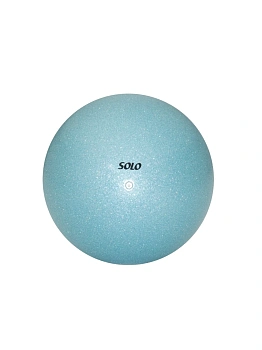 Мяч для художественной гимнастики Соло глиттер «Голубой снег» BGEM-13