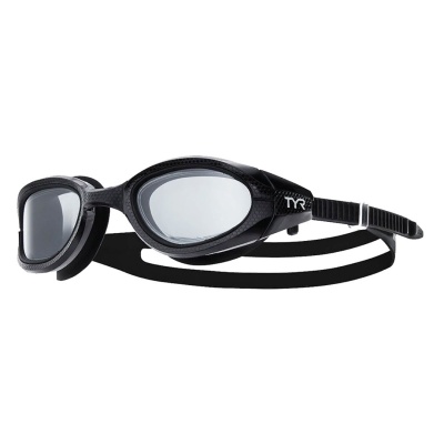 Очки для плавания TYR Special Ops 3.0, арт.LGSPL3NM-074, прозрачные линзы, черная оправа в магазине Спорт - Пермь