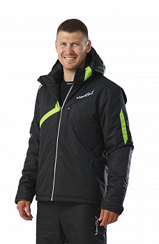 Утепленная куртка Nordski Premium Black/Lime NSM 111180 в магазине Спорт - Пермь