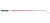 Палочка для художественной гимнастики SASAKI М-700G-F 60см, KEP x B - розовая с черной ручкой