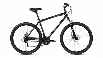 Велосипед ALTAIR MTB HT 27,5 2.0 disc (2021) черный/серебристый, рама: 17"