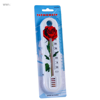 Термометр комнатный 'Цветок" в блистере (-10 +50), арт. 4444063, цвет МИКС
