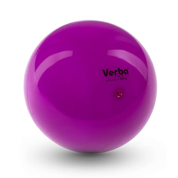 Мяч для художественной гимнастики Verba Sport, цвет: фиолетовый однотонный