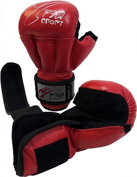 Перчатки для рукопашного боя РЭЙ-СПОРТ FIGHT-1, С4ИХ (искожа) в магазине Спорт - Пермь