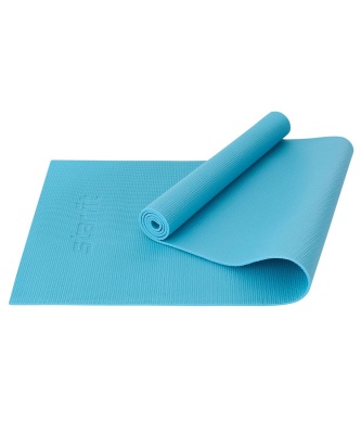 Коврик для йоги STARFIT FM-101, 173x61x0,6 см, цвет синий пастель в Магазине Спорт - Пермь