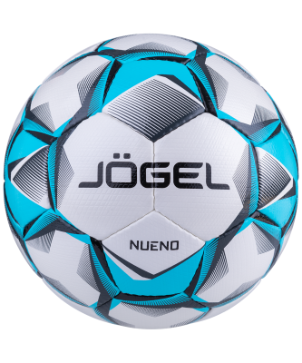 Мяч футбольный Jogel Nueno, белый-голубой-черный, размер 4