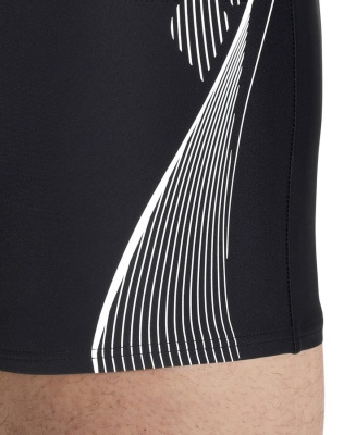 Мужские плавки-шорты Arena SWIM SHORT GRAPHIC 5122 510, Black-White в магазине Спорт - Пермь