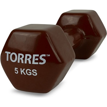 Гантель TORRES PL522207 5кг, коричневый в Магазине Спорт - Пермь