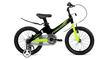 Велосипед Forward COSMO, 12", черный/зеленый