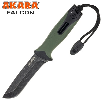 Нож Akara Falcon 120 mm сталь 3Cr13 с огнивом и компасом AK-FLC-120