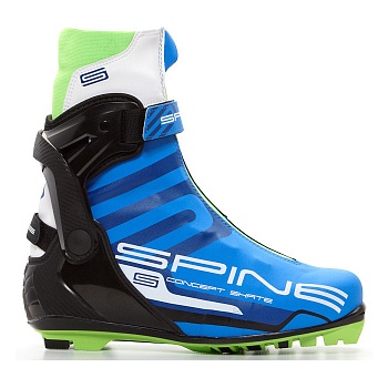 Лыжные ботинки SPINE NNN Concept Skate Pro (297) (синий/черный/салатовый) в магазине Спорт - Пермь