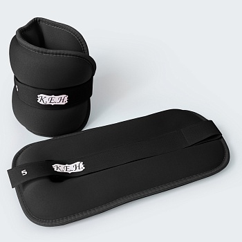 Утяжелители Неопреновые овальные Дебют УНО-04Ч, в комплекте 2 штуки по 400 г, цвет: черный в Магазине Спорт - Пермь