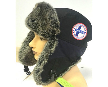 Ушанка Laparka Lahti шиншилла/шеврон