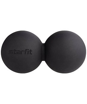 Мяч для МФР STARFIT RB-102, 6 см, силикагель, двойной, черный в Магазине Спорт - Пермь