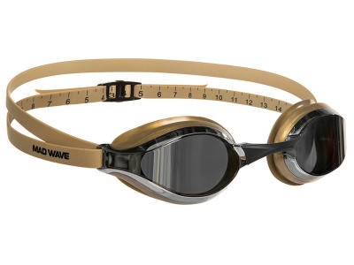 Очки для плавания для юниоров Mad Wave Accelerator,  M0434 06 0 18W, Gold в магазине Спорт - Пермь