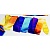 Лента для художественной гимнастики градиентная (4 м) Chacott 301500-0095-58, цвет:778 (сливовый)
