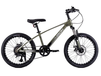 Велосипед COMIRON RAPID R20К, 20”(рама 11,5), цвет хаки матовый/серебристо-чёрный глянцевый