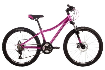 Велосипед NOVATRACK KATRINA TY200, (24AHD.KATRINA.12GPN4), 24", 21 скорость, (рама 12), розовый металлик в Магазине Спорт - Пермь