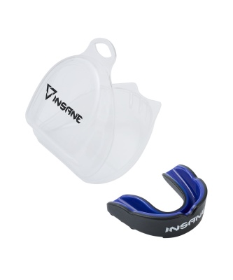 Капа INSANE LEOPARD IN23-MG300, 1-челюстная, цвет синий/черный, взрослая в магазине Спорт - Пермь