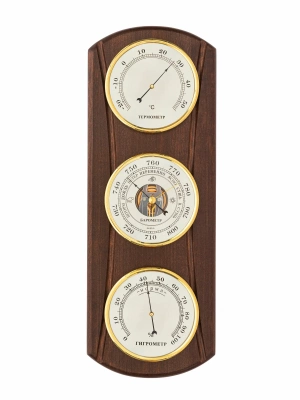 Метеостанция БМ 61-барометр, гигрометр, термометр 15*41 см