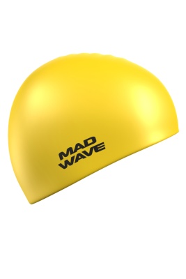 Шапочка для плавания Mad Wave Intensive Big, взрослая, M0531 12 2 06W, желтый в магазине Спорт - Пермь