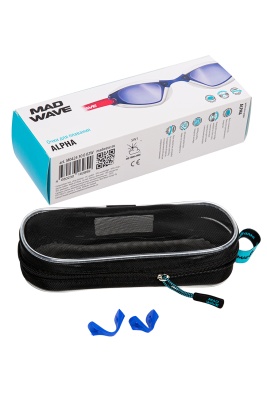 Тренировочные очки для плавания MAD WAVE Alpha M0424 30 0 02W белый в магазине Спорт - Пермь