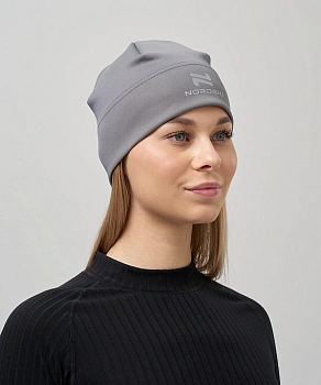 Тренировочная шапка для лыж и бега Nordski Core Grey NSV719201