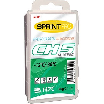 Мазь для скольжения (парафин) SPRINT PRO CH5 Green, 60g (от -12 до -30°C) в магазине Спорт - Пермь