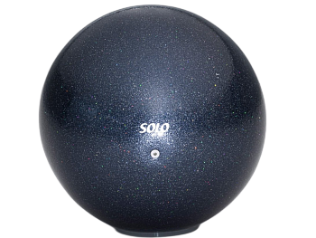 Мяч для художественной гимнастики SOLO BGEM-3, 18,5 см,"Черный жемчуг"