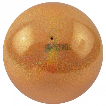 Мяч для художественной гимнастики PASTORELLI New Generation GLITTER HV18, цвет: 03873 - Африканский закат