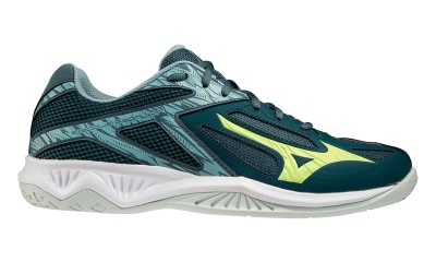 Кроссовки волейбольные MIZUNO Thunder Blade 3, V1GA2170-38, цвет черный/зеленый