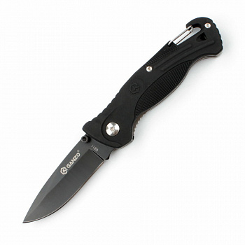 Нож Ganzo G611 свисток и карабин, интегрированные в ручку изделия