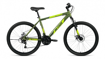 Велосипед ALTAIR AL26D 26" 21скорость, рама 18", зеленый