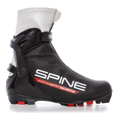 Лыжные ботинки SPINE NNN Concept Skate (296), цвет черный/красный в магазине Спорт - Пермь