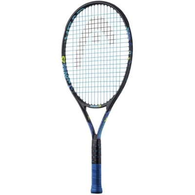 Ракетка для большого тенниса детская HEAD Novak 25 Gr07, 235004, для 8-10 лет, алюм., со струнами, черный