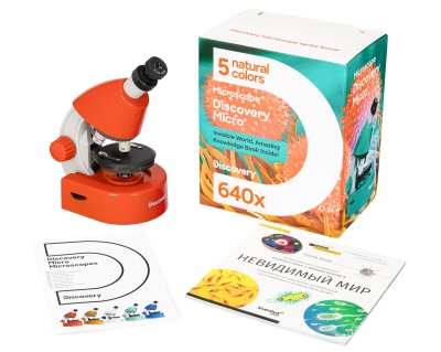 Микроскоп Levenhuk Discovery Micro Terra с книгой
