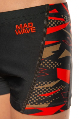 Юниорские плавки-шорты Mad Wave Splash junior Anti-chlor D6, M0283 03, Black в магазине Спорт - Пермь