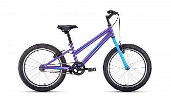 Велосипед ALTAIR MTB HT 20 low (2021) фиолетовый/голубой