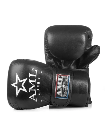 Снарядные перчатки, шингарты AML PRO кожа, черные в магазине Спорт - Пермь