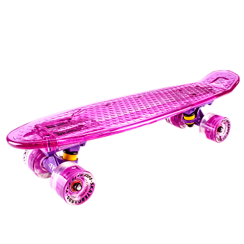 Скейтборд/круизер TECH TEAM Transparent 22" Light, pink
