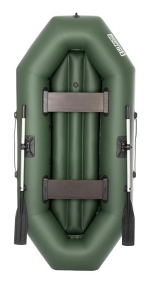 Лодка ПВХ Тонар Бриз А260 надувное дно, зеленый