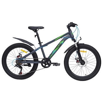 Велосипед TechTeam Tenet, 24" x13", 7 скоростей, зеленый