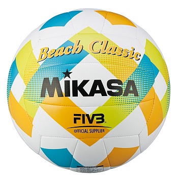Мяч для пляжного волейбола Mikasa BV543C, синтетическая кожа, размер 5, цвета в ассортименте