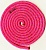 Скакалка гимнастическая PASTORELLI Металлик Розовая флуо с серебряными нитями 00129