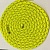 Скакалка гимнастическая PASTORELLI "Металлик", цвет: Желтая с серебряными нитями Артикул: 00132