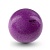 Мяч для художественной гимнастики Verba Sport, цвет: фиолетовый с блестками