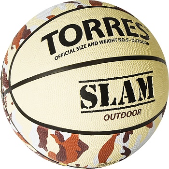 Мяч для баскетбола TORRES Slam, артикул B02065, размер 5